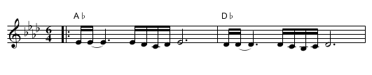 Passu Turrau - staff notation