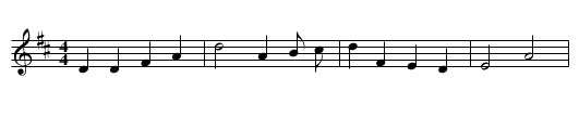 Paston's Maggot - staff notation