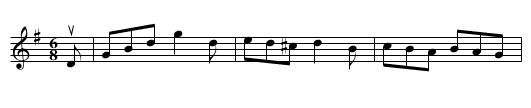Pat: in His Glory -- Jig - staff notation