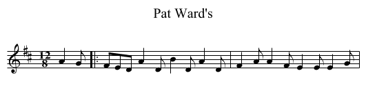 Pat Ward's - staff notation