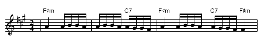 Patch Tanz - staff notation