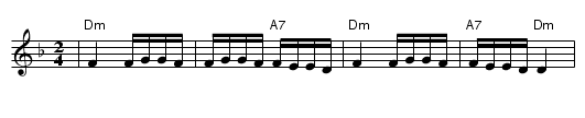 Patch Tanz - staff notation