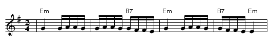 Patch Tanz - staff notation