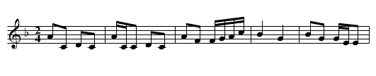 Patchwork Polka - staff notation