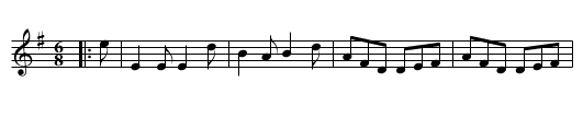 Pate Baillie's Jig - staff notation