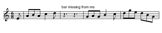 Patrick O'Neal. JBut.242 - staff notation