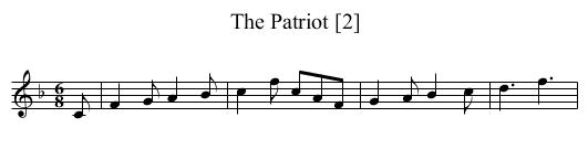 Patriot [2], The - staff notation