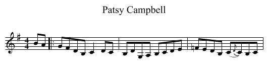 Patsy Campbell - staff notation