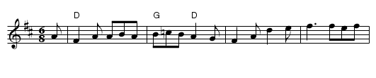 Patsy Geary's / Kimmel's No.1 - staff notation