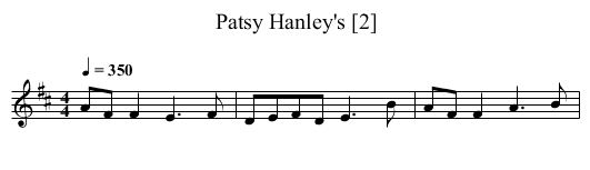 Patsy Hanley's [2] - staff notation