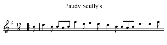 Paudy Scully's - staff notation