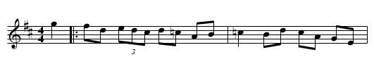 Paul O'Shanoughessy's - staff notation