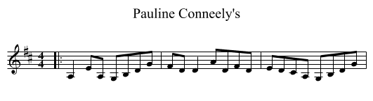 Pauline Conneely's - staff notation