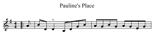 Pauline's Place - staff notation