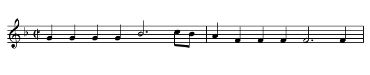 Paul’s Steeple - staff notation