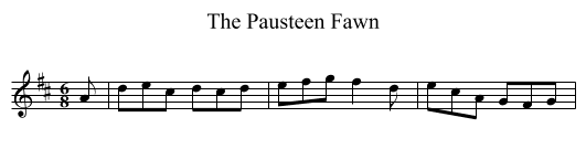 Pausteen Fawn, The - staff notation