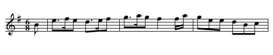Pausteen Feaun or The Fair Child - staff notation