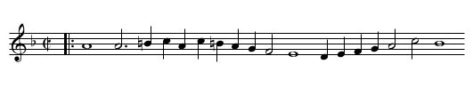 Pavan in D Minor - staff notation