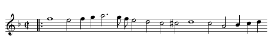 Pavan in D Minor - staff notation