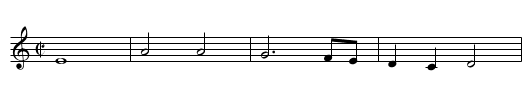 Pavane - Mille regretz - staff notation