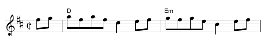Pays de Haut - staff notation