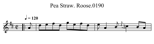 Pea Straw. Roose.0190 - staff notation