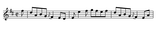 Peace and Plenty - staff notation