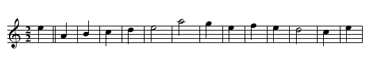 Peace Be With You - staff notation
