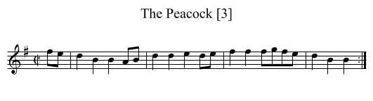 Peacock [3], The - staff notation