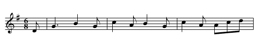 Peacocks Fancy - staff notation