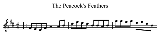 Peacock's Feathers, The  - staff notation