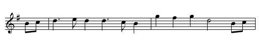 Peacocks Tune - staff notation