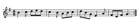 Peasant's Dance [2] - staff notation