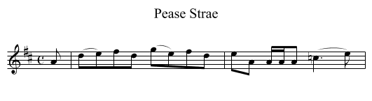 Pease Strae - staff notation