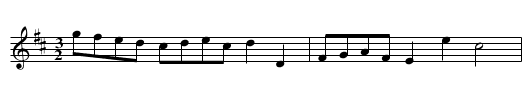 PECKET'S HORNPIPE - staff notation