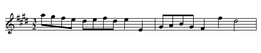 Peckets Hornpipe - staff notation