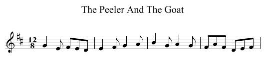 Peeler And The Goat, The  - staff notation