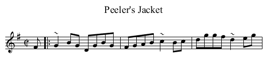 Peeler's Jacket - staff notation