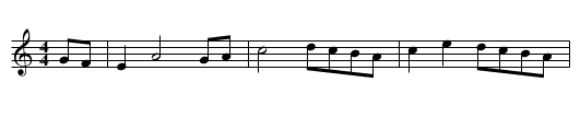 Peg Huglestones Hornpipe - staff notation