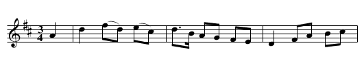 Peggy Bawn - staff notation