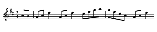 Peggy Bawne Hornpipe - staff notation