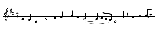 Peggy Gordon - staff notation