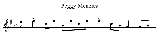 Peggy Menzies - staff notation