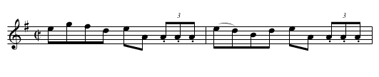 Peggy on the Settle - staff notation