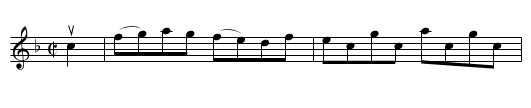PEGGY UP THE BURN -- Reel - staff notation