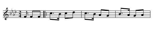 Pelot d'Hennebont - staff notation