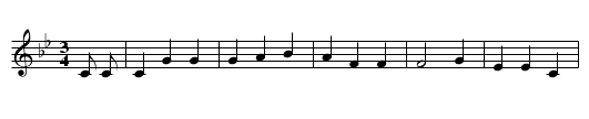 Pencarrow - staff notation