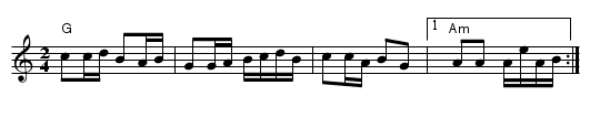 Pentozali - staff notation
