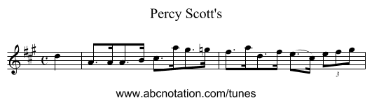 Percy Scott's - staff notation