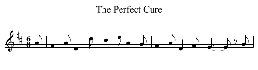 Perfect Cure, The - staff notation